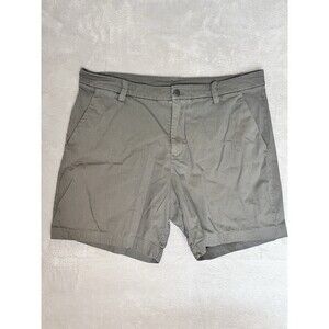 Lululemon Commission Short 7" Dye Size 34 Chino Performance Washed Grey Sage